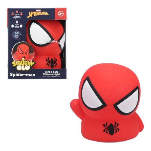 PALADONE – MARVEL – Spiderman – SquishyGlo Lampada in Silicona cm Ricaricabile – (In box xcm)…x…x